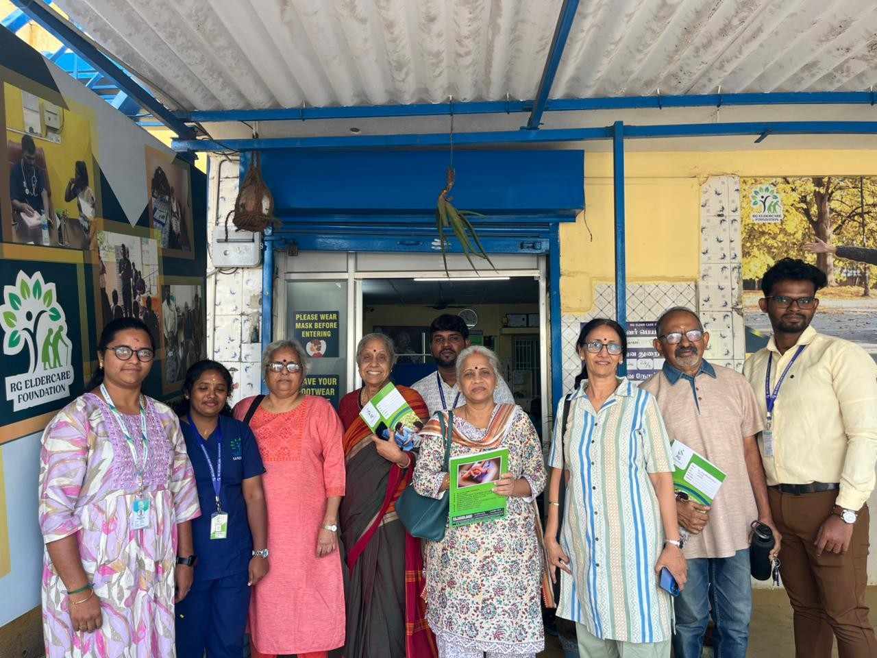 Patient examination at ortho camp